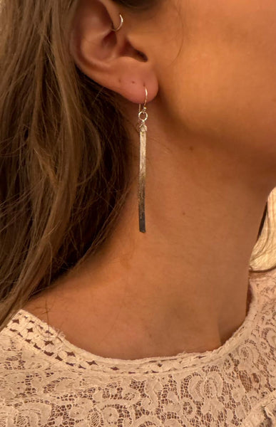 ‘Snake’ earchain/ part oxidized