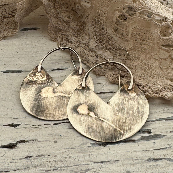 “Vera” earrings | silver patina
