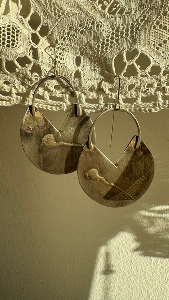 “Vera” earrings | silver patina