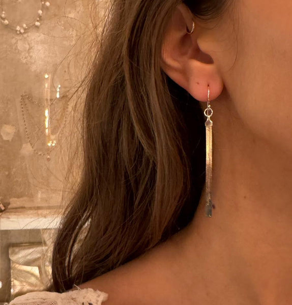 ‘Snake’ earchain/ part oxidized