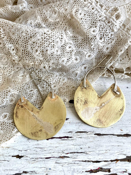 “Vera” earrings | silver patina