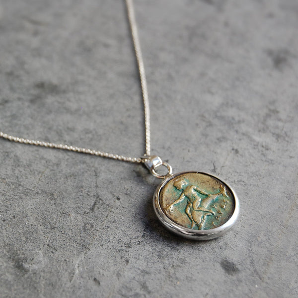 'roman coin' necklace | 925 silver | 20/20mm