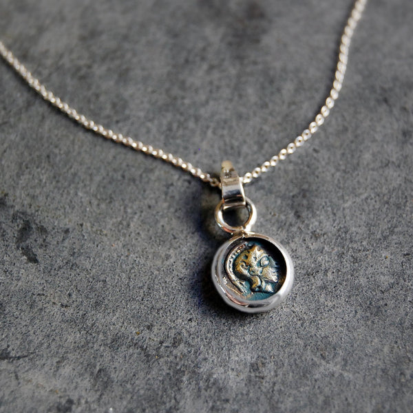 'roman coin' necklace | 925 silver | 10/10mm