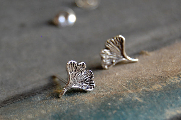 'ginkgo' earstuds | 925 silver