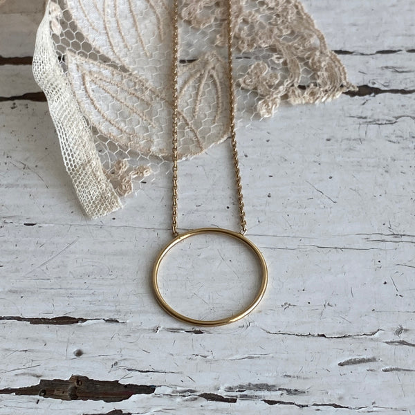‚Oda’ necklace ( 925 silver - 24 k goldplated )