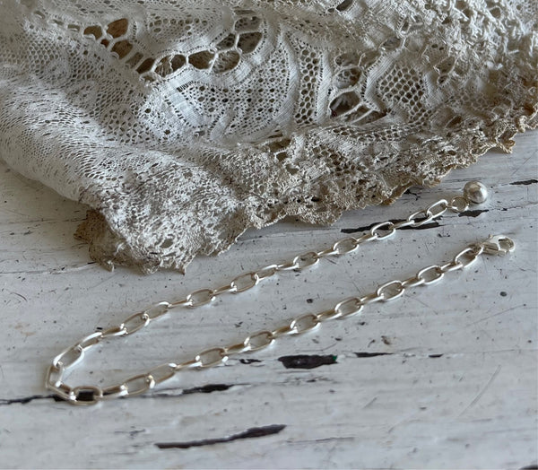 “cable chain' bracelet |  925 Silver