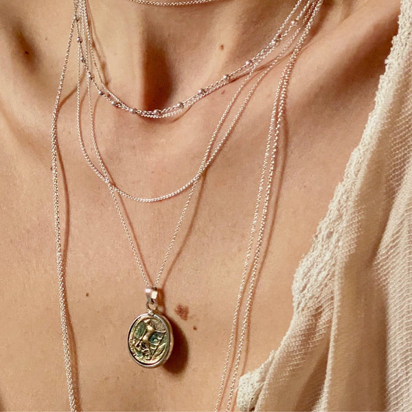 'roman coin' necklace | 925 silver | 20/20mm