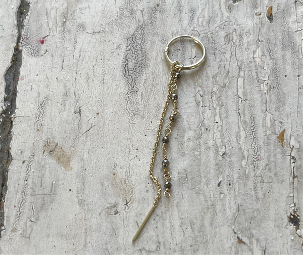 „Lena“ hoops | 925 Silver-  gold  plated