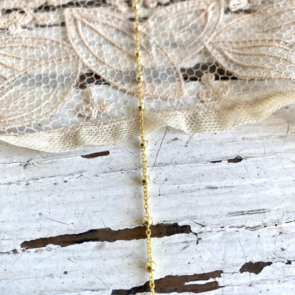 'rosario' necklace |gold plated