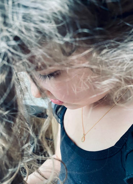 Citrine | stone pendant necklace | gold-plated