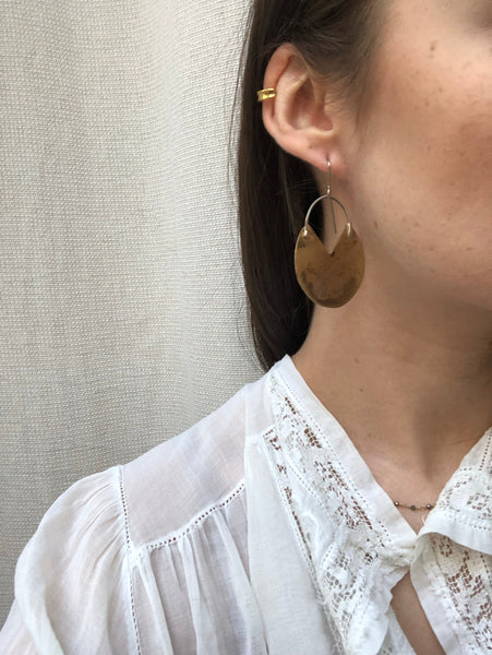 “Vera” earrings | silver patina