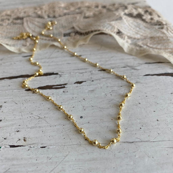 'rosario' necklace |gold plated