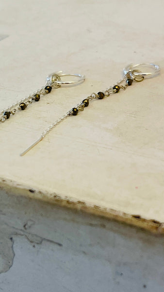 „Lena“ hoops | 925 Silver-  gold  plated