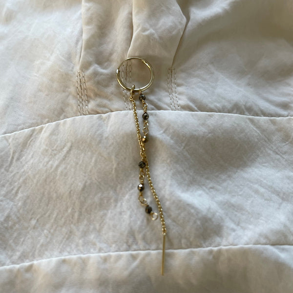 „Lena“ hoops | 925 Silver-  gold  plated